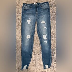 KanCan Ripped Blue Skinny Jeans